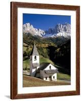 Italien, Sv¼dtirol, Villnv?VŸtal, St. Cyprian, Geislerspitzen, AuvŸen, Berglandschaft-Thonig-Framed Photographic Print