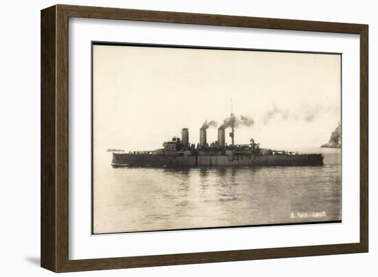 Italienisches Kriegsschiff, R.Nave, Amalfi-null-Framed Giclee Print