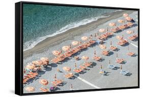 Italy, Amalfi Coast, Positano Beach-Rob Tilley-Framed Stretched Canvas