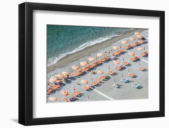 Italy, Amalfi Coast, Positano Beach-Rob Tilley-Framed Premium Photographic Print