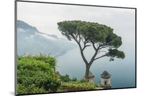 Italy, Amalfi Coast, Ravello, view of Coastline from Villa Rufolo-Rob Tilley-Mounted Photographic Print