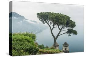 Italy, Amalfi Coast, Ravello, view of Coastline from Villa Rufolo-Rob Tilley-Stretched Canvas