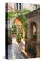 Italy, Amalfi Coast, Ravello, Villa Rufolo. Cloister-Francesco Iacobelli-Stretched Canvas