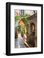 Italy, Amalfi Coast, Ravello, Villa Rufolo. Cloister-Francesco Iacobelli-Framed Photographic Print