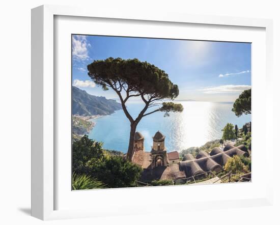 Italy, Amalfi Coast, Ravello, Villa Rufolo-Michele Falzone-Framed Photographic Print