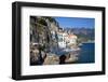 Italy, Amalfi Coastline, Atrani. The Church of Holy Maria Maddalena surrounded by the city.-Julie Eggers-Framed Photographic Print