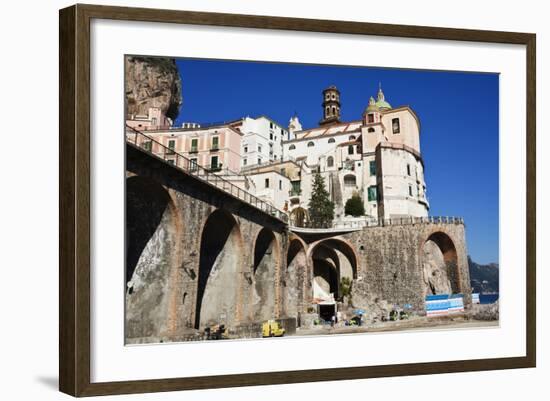 Italy, Amalfi Coastline, Atrani. The Church of Holy Maria Maddalena.-Terry Eggers-Framed Photographic Print