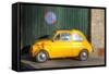 Italy, Amalfi, Old Fiat parked in a no parking zone.-Terry Eggers-Framed Stretched Canvas