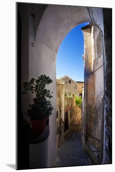 Italy, Amalfi, Tinny Back Alley in the Town.-Terry Eggers-Mounted Photographic Print