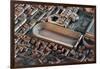 Italy, Ancient Rome, Plastic Model with Maxentius Theatre-null-Framed Giclee Print