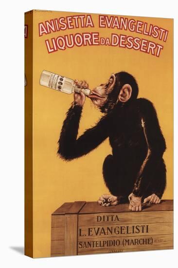 Italy - Anisetta Evangelisti Liquore da Dessert Promotional Poster-Lantern Press-Stretched Canvas