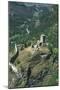 Italy, Aosta Valley, Brusson, Graines Castle, Aerial View-null-Mounted Giclee Print