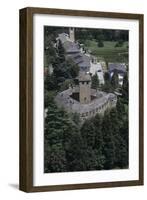 Italy, Aosta Valley, Castle of Introd, Aerial View-null-Framed Giclee Print