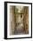 Italy, Apulia, Foggia, Vieste. A picturesque alley in Vieste old town.-Julie Eggers-Framed Photographic Print