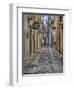 Italy, Apulia, Foggia, Vieste. A picturesque alley in Vieste old town.-Julie Eggers-Framed Photographic Print