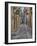 Italy, Apulia, Foggia, Vieste. A picturesque alley in Vieste old town.-Julie Eggers-Framed Photographic Print