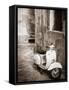 Italy, Apulia, Lecce District, Salentine Peninsula, Salento, Lecce, Vespa Scooter-Francesco Iacobelli-Framed Stretched Canvas