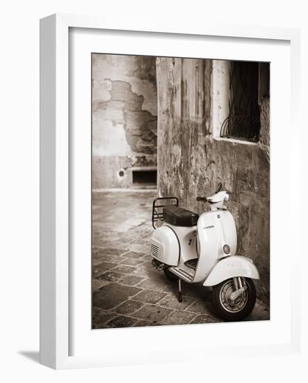 Italy, Apulia, Lecce District, Salentine Peninsula, Salento, Lecce, Vespa Scooter-Francesco Iacobelli-Framed Photographic Print