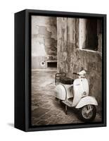 Italy, Apulia, Lecce District, Salentine Peninsula, Salento, Lecce, Vespa Scooter-Francesco Iacobelli-Framed Stretched Canvas