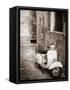 Italy, Apulia, Lecce District, Salentine Peninsula, Salento, Lecce, Vespa Scooter-Francesco Iacobelli-Framed Stretched Canvas