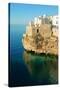 Italy, Apulia, Polignano a Mare. Old village on a cliff.-Michele Molinari-Stretched Canvas