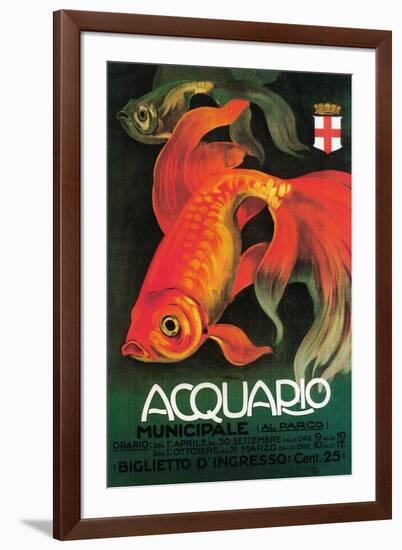 Italy - Aquarium & Municipal Park Promotional Poster-Lantern Press-Framed Art Print