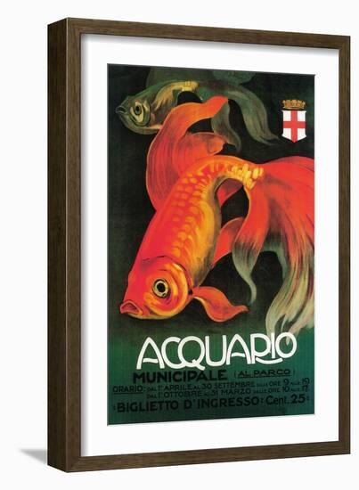 Italy - Aquarium & Municipal Park Promotional Poster-Lantern Press-Framed Art Print
