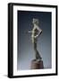 Italy, Arezzo Province, Cortona, Bronze Statue of God Culsans-null-Framed Giclee Print
