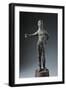 Italy, Arezzo Province, Cortona, Bronze Statue of God Culsans-null-Framed Giclee Print