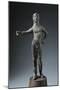 Italy, Arezzo Province, Cortona, Bronze Statue of God Culsans-null-Mounted Giclee Print