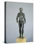 Italy, Arezzo Province, Quarata, Bronze Statue Depicting Athlete-null-Stretched Canvas