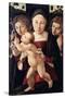 Italy, Asissi, Madonna and Child with Two Angels, 1495-1500-null-Stretched Canvas