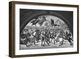 Italy, Attila and Pope Leo-null-Framed Art Print