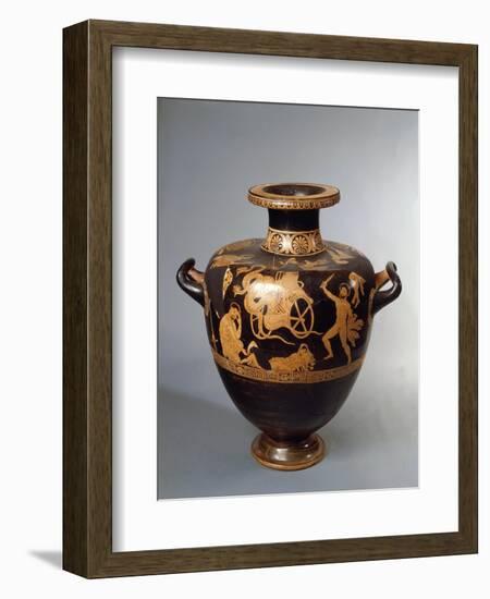 Italy, Basilicata, Hydria Depicting the Medea Escape-null-Framed Giclee Print