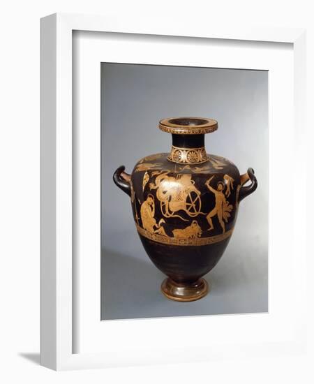 Italy, Basilicata, Hydria Depicting the Medea Escape-null-Framed Giclee Print