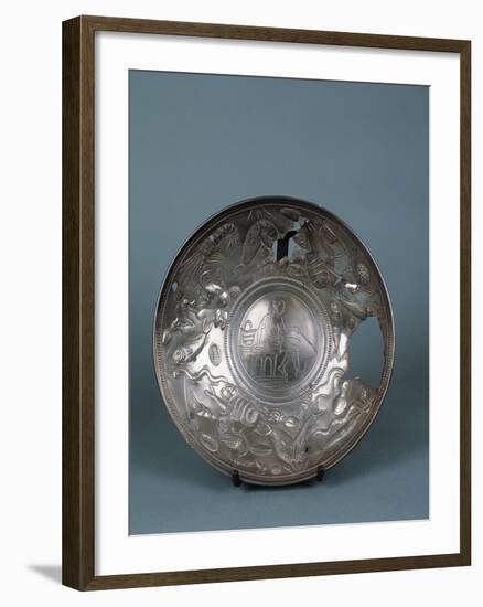 Italy, Bergamo, Lovere, Silverware known as Fisherman's Plate-null-Framed Giclee Print