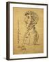 Italy, Bergamo, Self-Caricature of Italian Composer Gaetano Donizetti, Pen Drawing-null-Framed Giclee Print