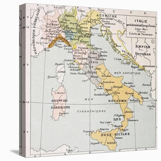 Italy Between the End of 18th Century and the Beginning of 19th (Treaty of Campo Formio)-marzolino-Stretched Canvas