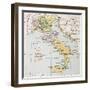 Italy Between the End of 18th Century and the Beginning of 19th (Treaty of Campo Formio)-marzolino-Framed Art Print