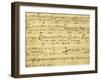 Italy, Bologna, Autograph Page for Opera Il Barbiere Di Siviglia, Ossia L'Inutile Precauzione-null-Framed Giclee Print