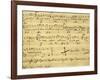 Italy, Bologna, Autograph Page for Opera Il Barbiere Di Siviglia, Ossia L'Inutile Precauzione-null-Framed Giclee Print