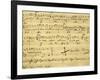 Italy, Bologna, Autograph Page for Opera Il Barbiere Di Siviglia, Ossia L'Inutile Precauzione-null-Framed Giclee Print