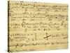 Italy, Bologna, Autograph Page for Opera Il Barbiere Di Siviglia, Ossia L'Inutile Precauzione-null-Stretched Canvas