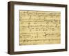 Italy, Bologna, Autograph Page for Opera Il Barbiere Di Siviglia, Ossia L'Inutile Precauzione-null-Framed Giclee Print