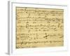 Italy, Bologna, Autograph Page for Opera Il Barbiere Di Siviglia, Ossia L'Inutile Precauzione-null-Framed Giclee Print