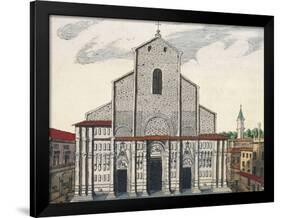 Italy, Bologna, Basilica of San Petronio, 16th Century-null-Framed Giclee Print