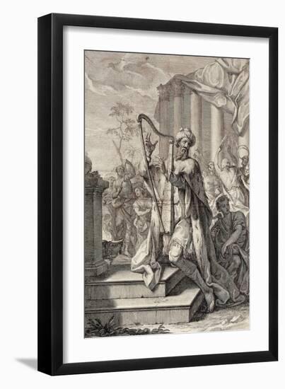 Italy, Bologna, First Page of the Collection of Psalms-null-Framed Premium Giclee Print