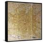 Italy, Bologna, Map of Town-null-Framed Stretched Canvas