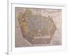 Italy, Bologna, Map with Town Plan-null-Framed Giclee Print