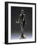 Italy, Bologna, Monte Acuto Ragazza, Bronze Statue Depicting Male Youth Praying-null-Framed Giclee Print